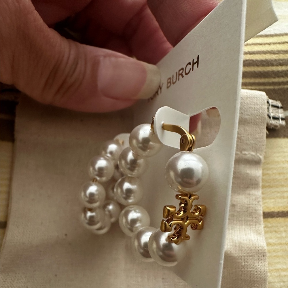 Tory Burch Hoop Earrings - Picture 5 of 6